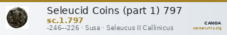 Seleucid Coins (part 1) 797 — CANOA