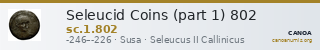 Seleucid Coins (part 1) 802 — CANOA