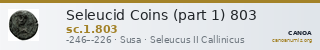 Seleucid Coins (part 1) 803 — CANOA