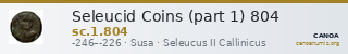 Seleucid Coins (part 1) 804 — CANOA
