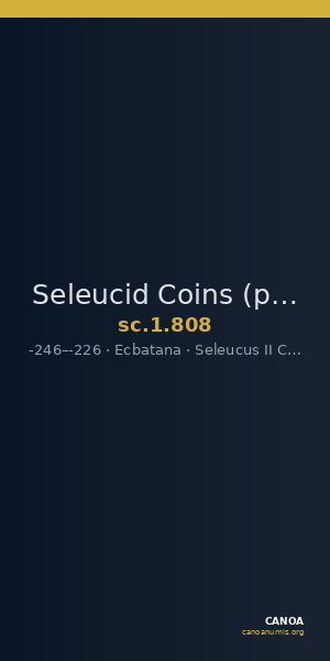 Seleucid Coins (part 1) 808 — CANOA