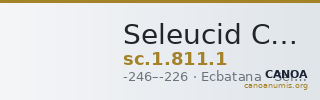 Seleucid Coins (part 1) 811.1 — CANOA