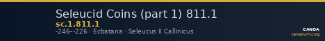 Seleucid Coins (part 1) 811.1 — CANOA