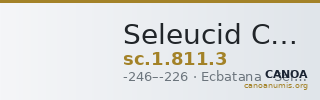 Seleucid Coins (part 1) 811.3 — CANOA