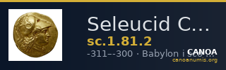 Seleucid Coins (part 1) 81.2 — CANOA