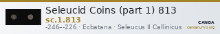 Seleucid Coins (part 1) 813 — CANOA