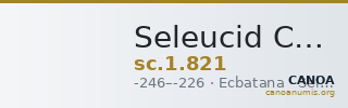 Seleucid Coins (part 1) 821 — CANOA