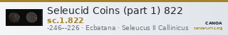 Seleucid Coins (part 1) 822 — CANOA