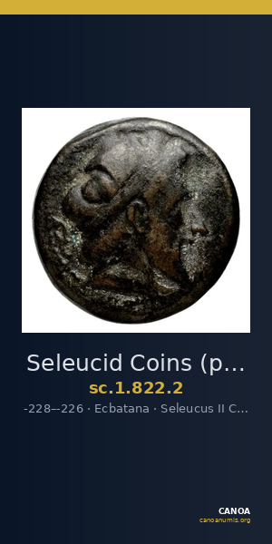 Seleucid Coins (part 1) 822.2 — CANOA
