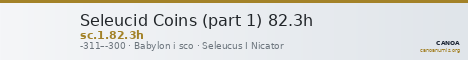 Seleucid Coins (part 1) 82.3h — CANOA