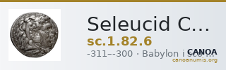 Seleucid Coins (part 1) 82.6 — CANOA