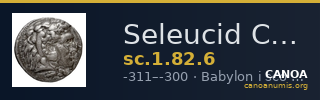 Seleucid Coins (part 1) 82.6 — CANOA