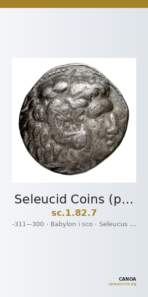 Seleucid Coins (part 1) 82.7 — CANOA