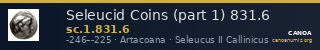 Seleucid Coins (part 1) 831.6 — CANOA