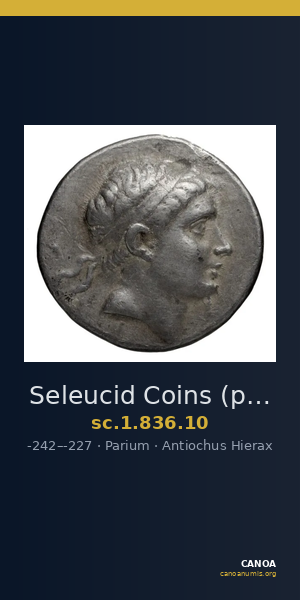 Seleucid Coins (part 1) 836.10 — CANOA