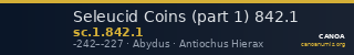 Seleucid Coins (part 1) 842.1 — CANOA