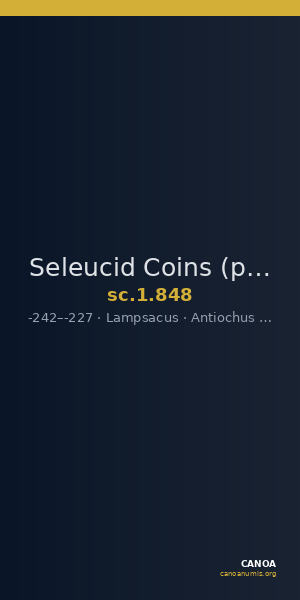 Seleucid Coins (part 1) 848 — CANOA