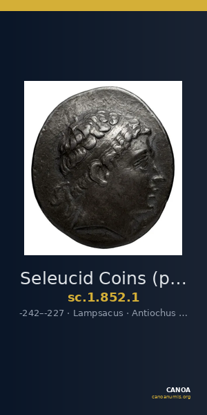 Seleucid Coins (part 1) 852.1 — CANOA