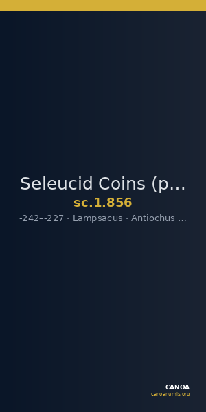 Seleucid Coins (part 1) 856 — CANOA
