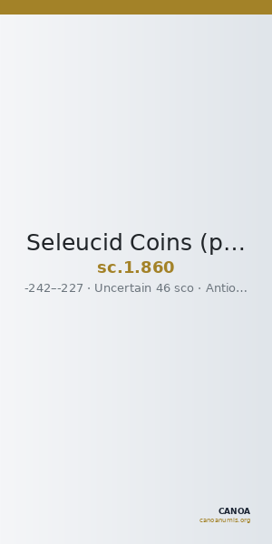 Seleucid Coins (part 1) 860 — CANOA