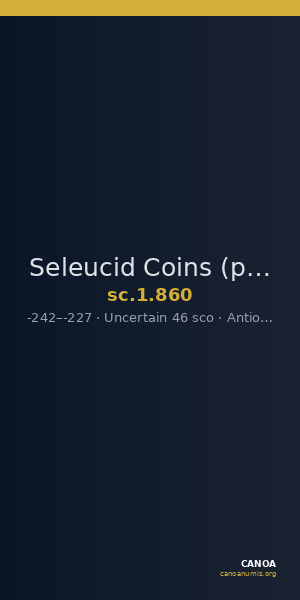 Seleucid Coins (part 1) 860 — CANOA
