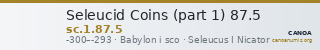 Seleucid Coins (part 1) 87.5 — CANOA