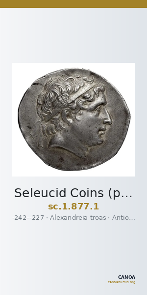 Seleucid Coins (part 1) 877.1 — CANOA