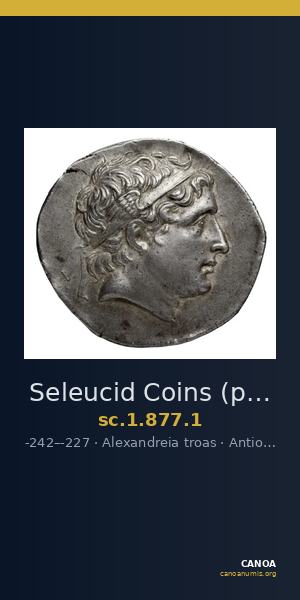 Seleucid Coins (part 1) 877.1 — CANOA