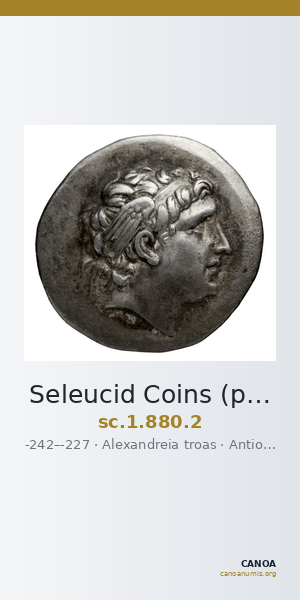 Seleucid Coins (part 1) 880.2 — CANOA