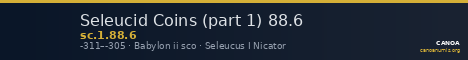 Seleucid Coins (part 1) 88.6 — CANOA