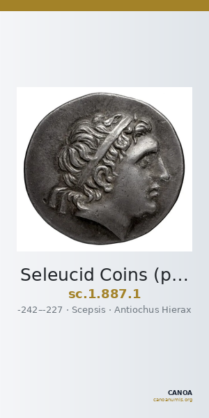 Seleucid Coins (part 1) 887.1 — CANOA