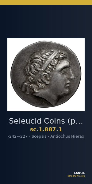Seleucid Coins (part 1) 887.1 — CANOA