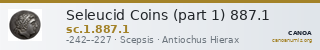Seleucid Coins (part 1) 887.1 — CANOA