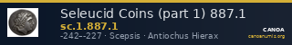 Seleucid Coins (part 1) 887.1 — CANOA
