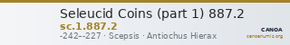Seleucid Coins (part 1) 887.2 — CANOA