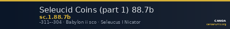 Seleucid Coins (part 1) 88.7b — CANOA
