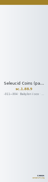 Seleucid Coins (part 1) 88.9 — CANOA
