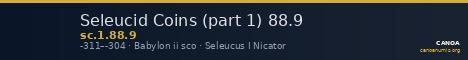 Seleucid Coins (part 1) 88.9 — CANOA