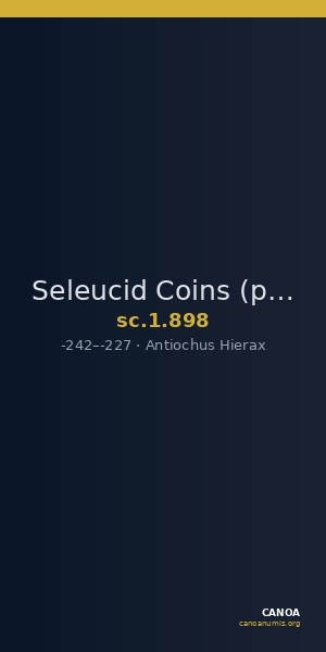 Seleucid Coins (part 1) 898 — CANOA
