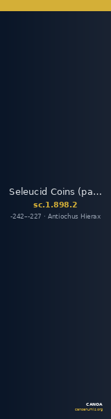 Seleucid Coins (part 1) 898.2 — CANOA