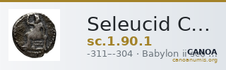 Seleucid Coins (part 1) 90.1 — CANOA