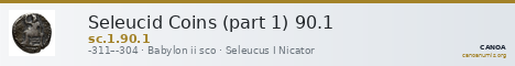 Seleucid Coins (part 1) 90.1 — CANOA