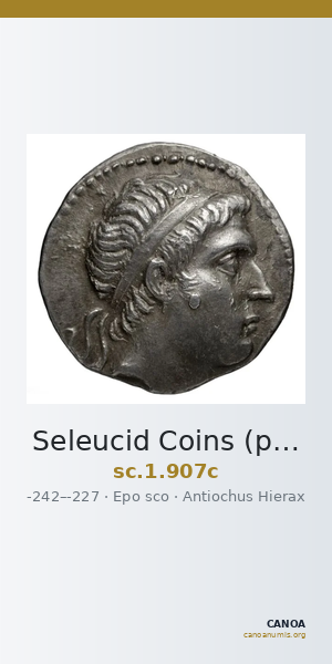 Seleucid Coins (part 1) 907c — CANOA