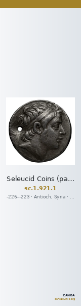 Seleucid Coins (part 1) 921.1 — CANOA