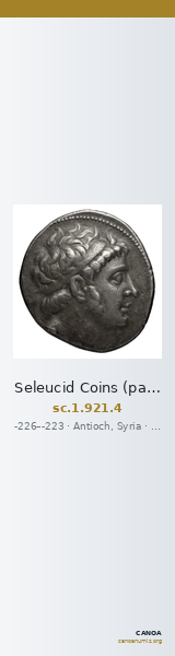 Seleucid Coins (part 1) 921.4 — CANOA