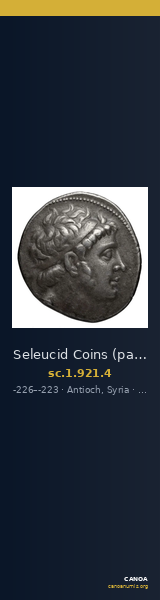 Seleucid Coins (part 1) 921.4 — CANOA