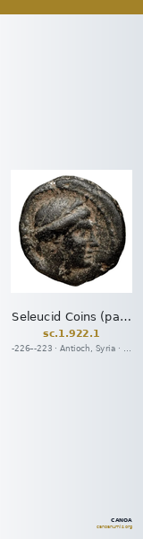 Seleucid Coins (part 1) 922.1 — CANOA