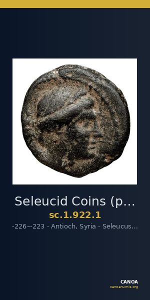 Seleucid Coins (part 1) 922.1 — CANOA