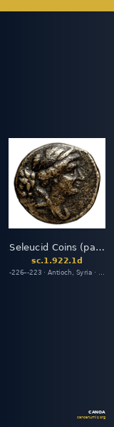 Seleucid Coins (part 1) 922.1d — CANOA