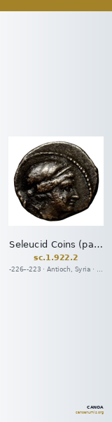 Seleucid Coins (part 1) 922.2 — CANOA